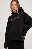 Кофта Answear Lab жіноча колір чорний з капюшоном з аплікацією (3651926)