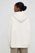 Кофта Answear Lab жіноча колір бежевий з капюшоном з аплікацією (3655866)