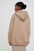 Кофта Answear Lab жіноча колір коричневий з капюшоном з аплікацією (3655863)