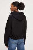 Кофта Answear Lab жіноча колір чорний з капюшоном однотонна (3685151)