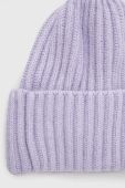 Вовняна шапка Answear Lab колір фіолетовий з товстого трикотажу вовна (3655876)