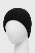 Вовняна шапка Answear Lab колір чорний з товстого трикотажу вовна (3655882)
