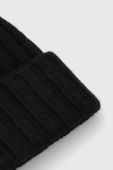 Вовняна шапка Answear Lab колір чорний з товстого трикотажу вовна (3655882)