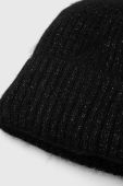 Вовняна шапка Answear Lab колір чорний з товстого трикотажу вовна (3655885)