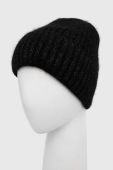 Вовняна шапка Answear Lab колір чорний з товстого трикотажу вовна (3655885)