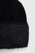 Вовняна шапка Answear Lab колір чорний з товстого трикотажу вовна (3655890)