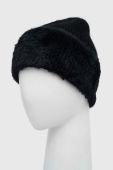 Вовняна шапка Answear Lab колір чорний з товстого трикотажу вовна (3655890)