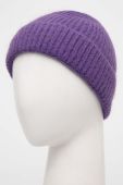 Дитяча шапка з домішкою вовни Answear Lab колір фіолетовий