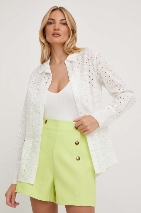 Бавовняна сорочка Answear Lab жіноча колір білий regular класичний комір (3323212)