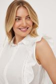 Бавовняна сорочка Answear Lab жіноча колір білий regular класичний комір (3323217)