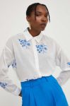 Бавовняна сорочка Answear Lab жіноча колір білий relaxed класичний комір (3311436)