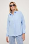 Сорочка Answear Lab жіноча relaxed класичний комір колір блакитний (3360988)