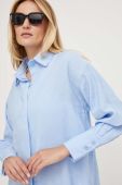 Сорочка Answear Lab жіноча relaxed класичний комір колір блакитний (3360988)