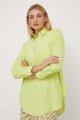 Бавовняна сорочка Answear Lab жіноча колір зелений relaxed класичний комір (3360989)