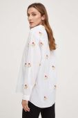 Бавовняна сорочка Answear Lab жіноча колір білий regular класичний комір (3389218)