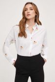 Бавовняна сорочка Answear Lab жіноча колір білий regular класичний комір (3389218)