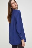 Сорочка Answear Lab жіноча колір синій relaxed класичний комір (3432991)