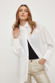 Сорочка Answear Lab жіноча колір білий relaxed класичний комір (3395742)