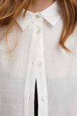 Сорочка Answear Lab жіноча колір білий relaxed класичний комір (3395742)