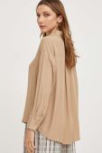 Сорочка Answear Lab жіноча колір бежевий relaxed класичний комір (3398719)