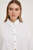 Бавовняна сорочка Answear Lab жіноча колір білий relaxed класичний комір (3559056)