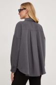 Сорочка Answear Lab жіноча колір сірий relaxed класичний комір (3586523)
