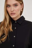 Сорочка Answear Lab жіноча колір чорний relaxed класичний комір (3583512)