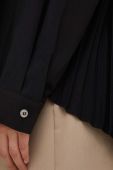 Сорочка Answear Lab жіноча колір чорний relaxed класичний комір (3583512)