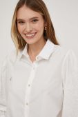 Сорочка Answear Lab жіноча колір білий regular класичний комір (3589107)