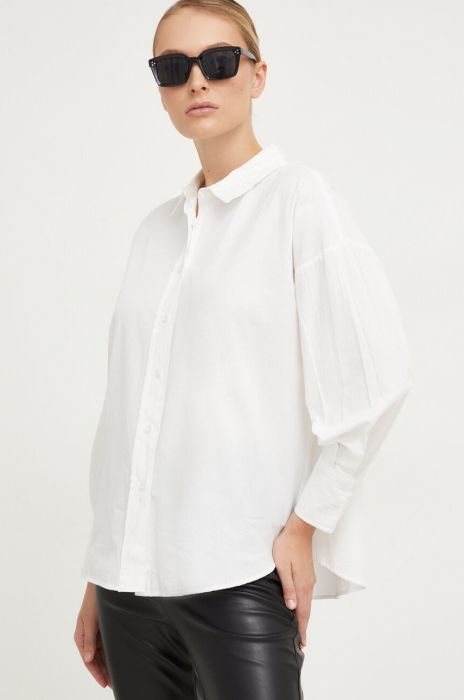 Бавовняна сорочка Answear Lab жіноча колір білий relaxed класичний комір (3674564)