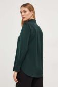 Сорочка Answear Lab жіноча колір зелений regular класичний комір (3648803)