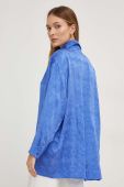 Сорочка Answear Lab жіноча relaxed класичний комір колір блакитний (3651958)