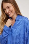 Сорочка Answear Lab жіноча relaxed класичний комір колір блакитний (3651958)