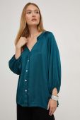 Сорочка Answear Lab жіноча колір бірюзовий regular