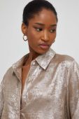 Сорочка Answear Lab жіноча колір золотий regular класичний комір