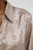 Сорочка Answear Lab жіноча колір золотий regular класичний комір