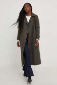 Тренч Answear Lab жіночий колір зелений перехідний двобортний (3478706)