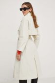 Пальто Answear Lab жіночий колір бежевий перехідний без застібки (3389225)