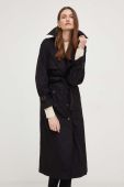 Тренч Answear Lab жіночий колір чорний перехідний двобортний (3435415)