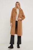 Вовняне пальто Answear Lab колір бежевий перехідне (3530157)
