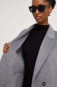 Вовняне пальто Answear Lab колір сірий перехідний oversize (3530183)