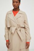 Тренч Answear Lab жіночий колір бежевий перехідний (3452211)