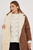 Куртка Answear Lab жіноча колір коричневий перехідна (3535146)