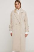 Пальто Answear Lab жіночий колір бежевий перехідний oversize (3560714)