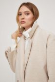 Пальто Answear Lab жіночий колір бежевий перехідний oversize (3560714)