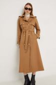 Пальто Answear Lab X Лімітована колекція NO SHAME жіноче колір коричневий перехідне двобортне