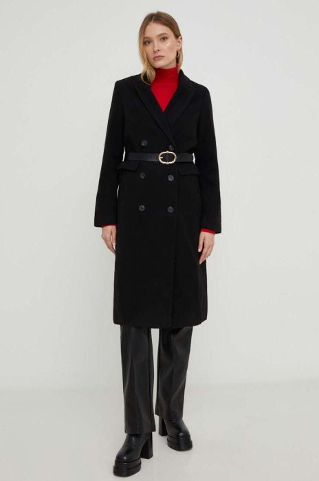 Пальто Answear Lab жіночий колір чорний перехідний (3560716)