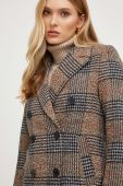 Пальто Answear Lab жіночий колір коричневий перехідний двобортний (3611195)