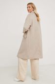 Пальто з вовною Answear Lab колір бежевий перехідний oversize (3583517)