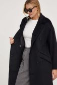 Пальто з вовною Answear Lab колір чорний перехідний oversize (3583515)